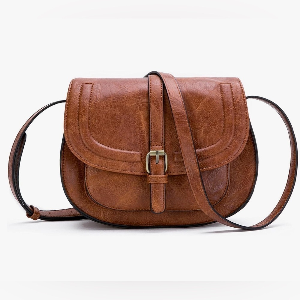 Vintage leather crossbody